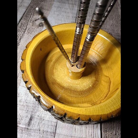 Wooden Nutcracker Set With Live Edge - Picture 3 of 9